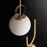 Balanced Golden Ball Pendant Light