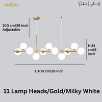Light Glass Sphere Chandelier 7/9/11 Balls