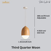 Glass Acorn Moon Pendant Lights