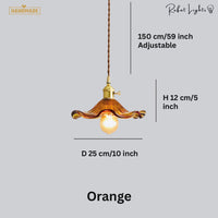 Colorful Glass Copper Edison Pendant Lamp