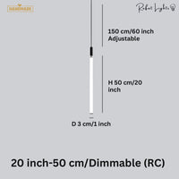 Sleek Modern Long Tube Pendant Light