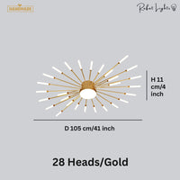 Modern Full Star Shine Rays Chandelier Lamps