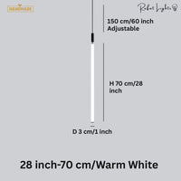 Sleek Modern Long Tube Pendant Light