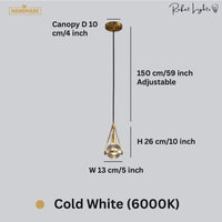 Blowball Gold Crystal Pendant Light