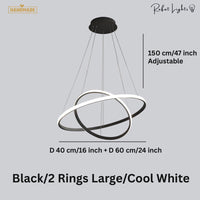 Modern LED Rings Circle Hanging Chandelier