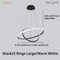 Modern LED Rings Circle Hanging Chandelier