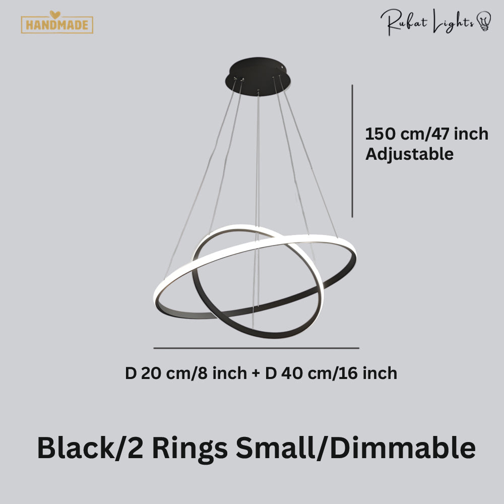 Modern LED Rings Circle Hanging Chandelier