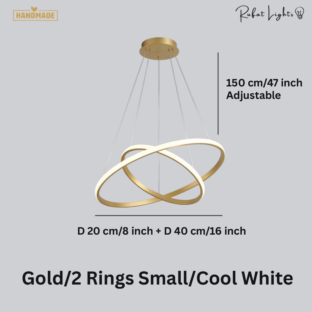 Modern LED Rings Circle Hanging Chandelier