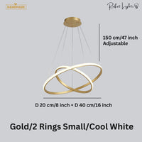 Modern LED Rings Circle Hanging Chandelier