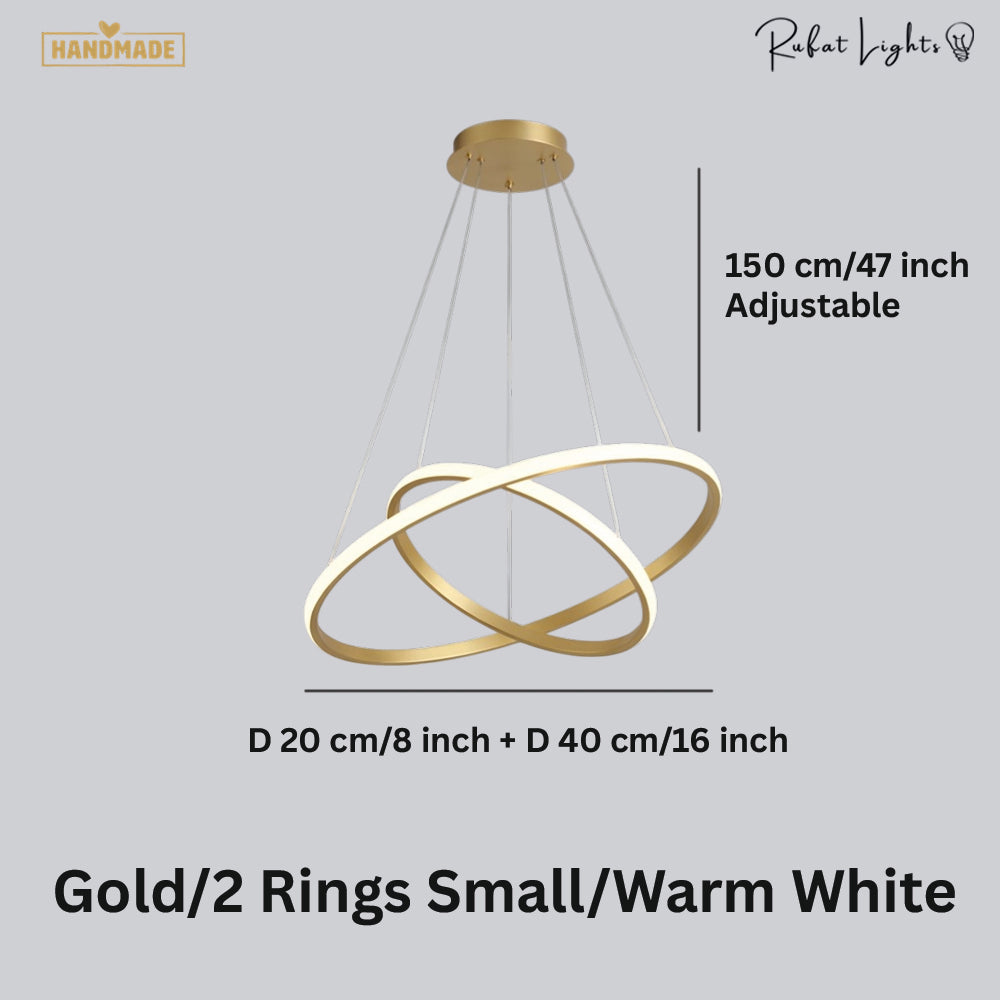 Modern LED Rings Circle Hanging Chandelier