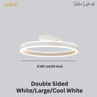 Nordic LED Designer Single Circle Chandelier