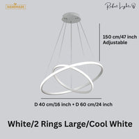 Modern LED Rings Circle Hanging Chandelier