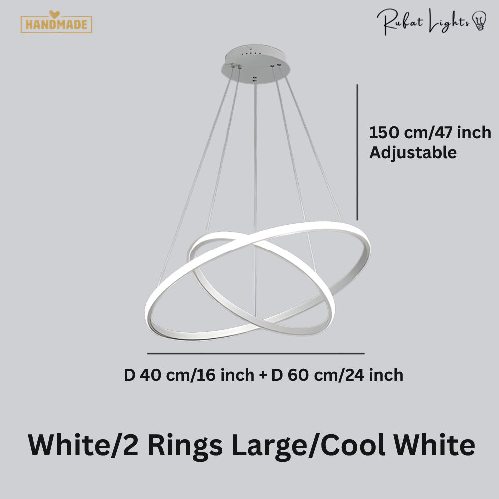 Modern LED Rings Circle Hanging Chandelier
