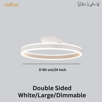 Nordic LED Designer Single Circle Chandelier