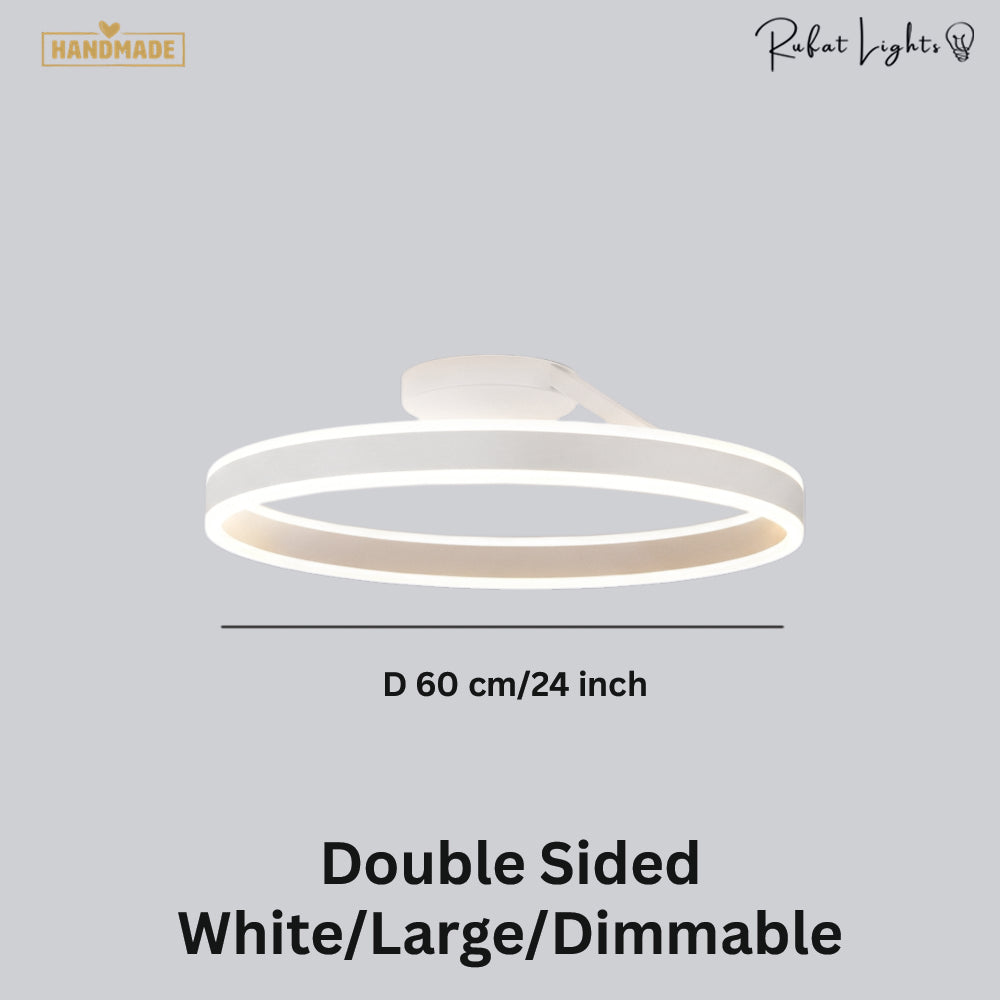 Nordic LED Designer Single Circle Chandelier