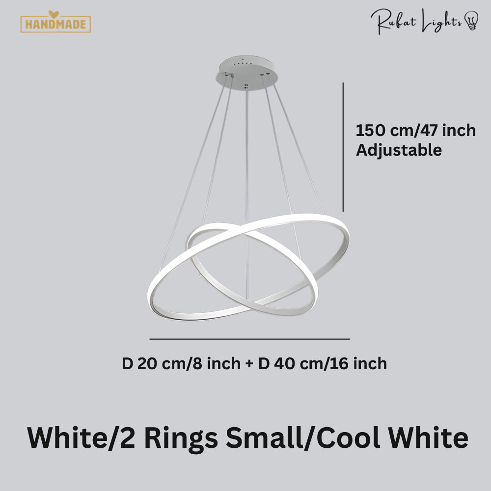 Modern LED Rings Circle Hanging Chandelier