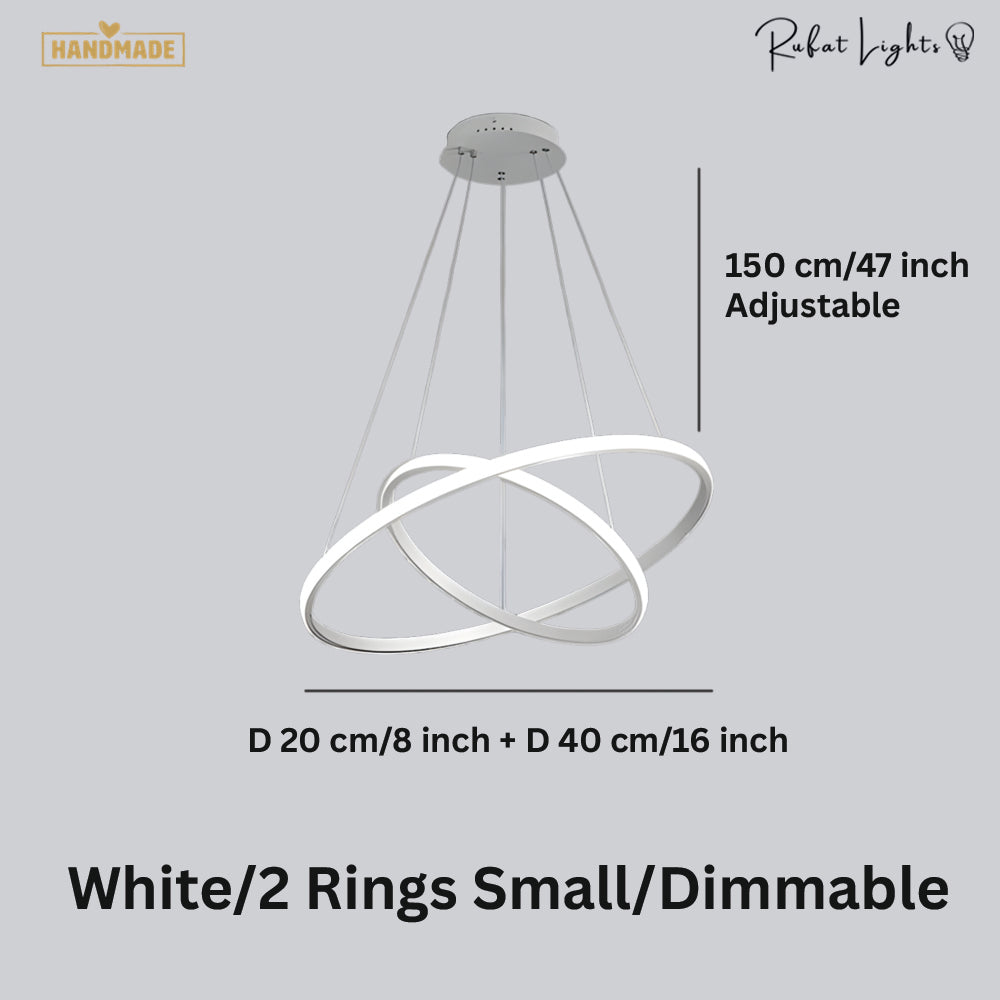 Modern LED Rings Circle Hanging Chandelier