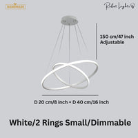 Modern LED Rings Circle Hanging Chandelier