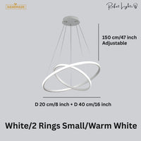 Modern LED Rings Circle Hanging Chandelier