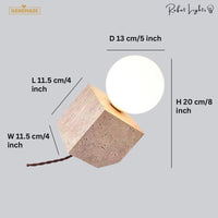 Modern Travertine Table Lamp