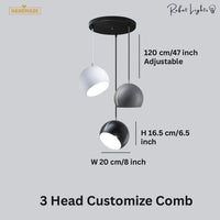 Round Modern Simple Ball Chandelier Pendant Light