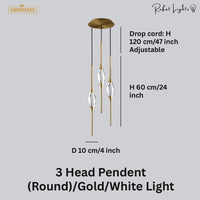 Copper Crystal Pendant Lamp