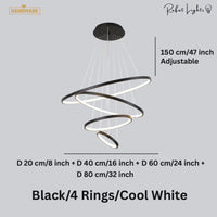Modern LED Rings Circle Hanging Chandelier