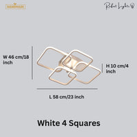 Rectangle Acrylic Aluminum Ceiling Chandeliers