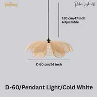 Rattan Flower Handmade Pendant Light