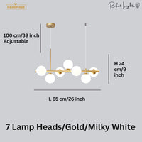 Light Glass Sphere Chandelier 7/9/11 Balls