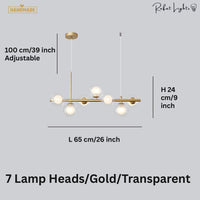 Light Glass Sphere Chandelier 7/9/11 Balls