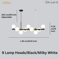 Light Glass Sphere Chandelier 7/9/11 Balls