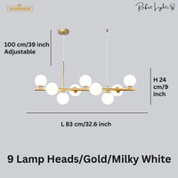 Light Glass Sphere Chandelier 7/9/11 Balls