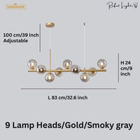 Light Glass Sphere Chandelier 7/9/11 Balls