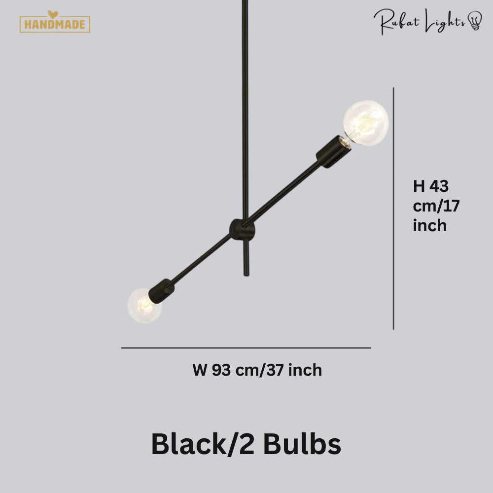Contemporary Gold Rod Chandelier Lighting