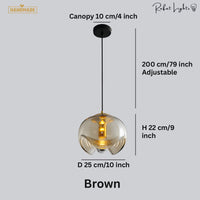 Artistic Brilliance Modern Glass Pendant Light