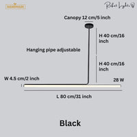 Elegance Modern Long Tube Pendant Light