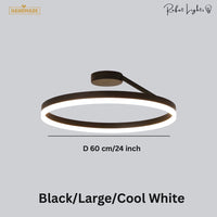 Nordic LED Designer Single Circle Chandelier