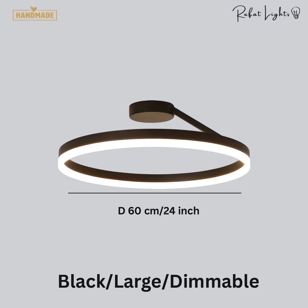 Nordic LED Designer Single Circle Chandelier