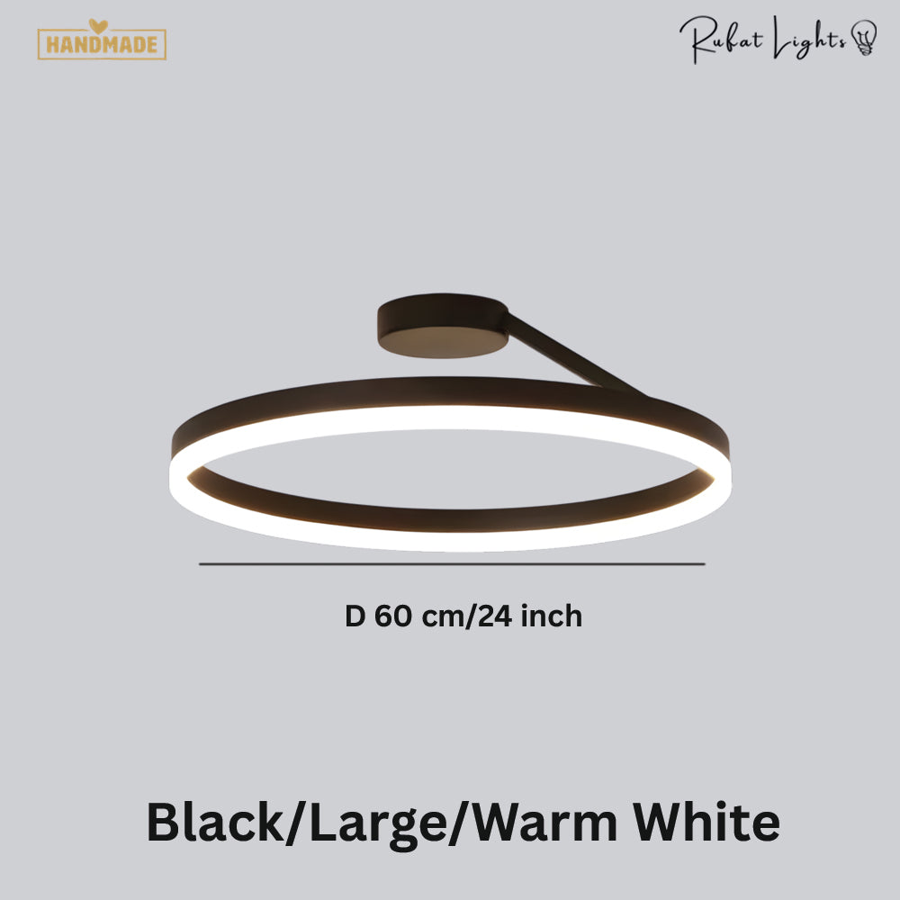 Nordic LED Designer Single Circle Chandelier
