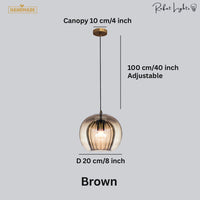 Glass Hanging Pendant Light