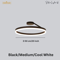 Nordic LED Designer Single Circle Chandelier