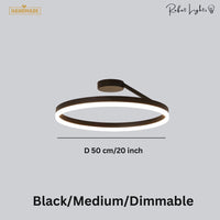 Nordic LED Designer Single Circle Chandelier