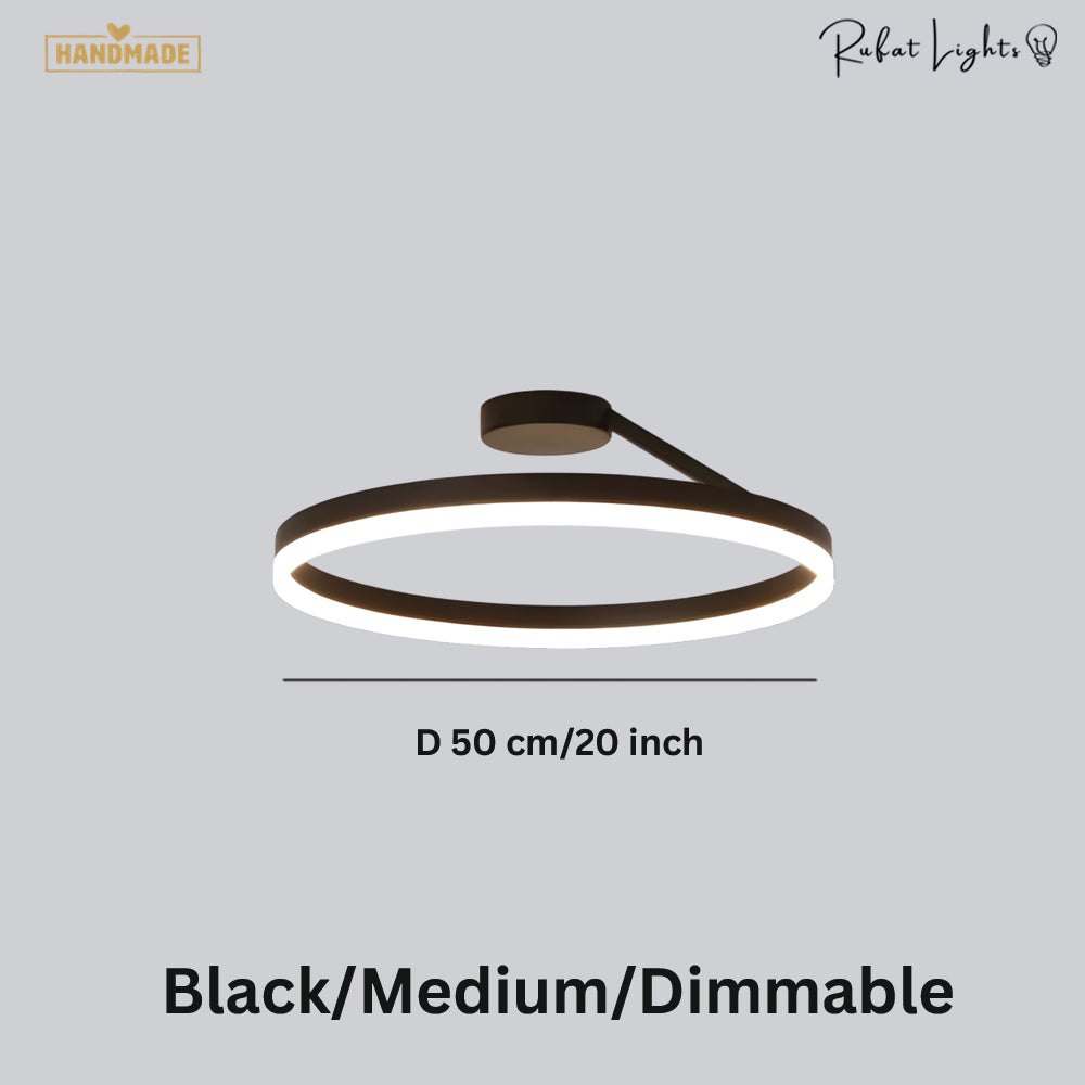 Nordic LED Designer Single Circle Chandelier