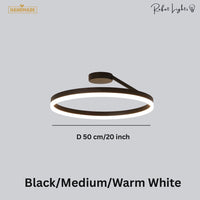 Nordic LED Designer Single Circle Chandelier