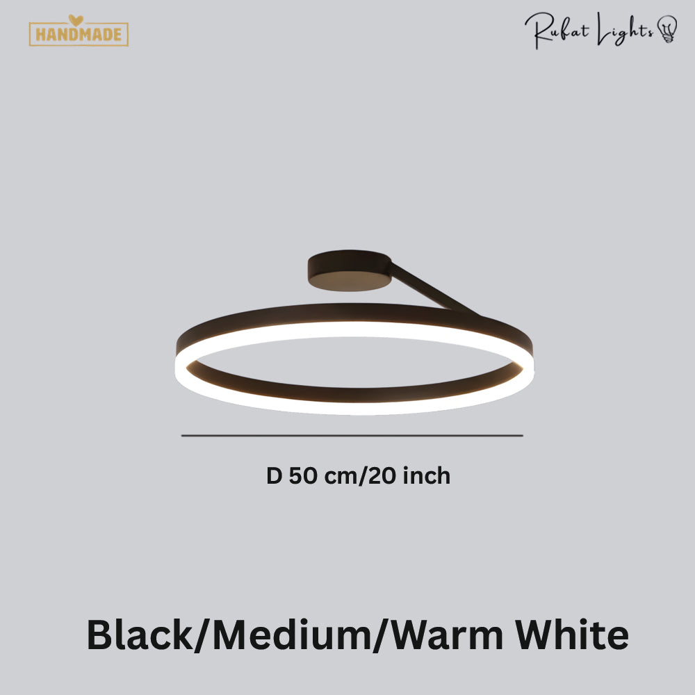 Nordic LED Designer Single Circle Chandelier