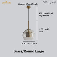 Modern Loft Glass Ball Pendant Light