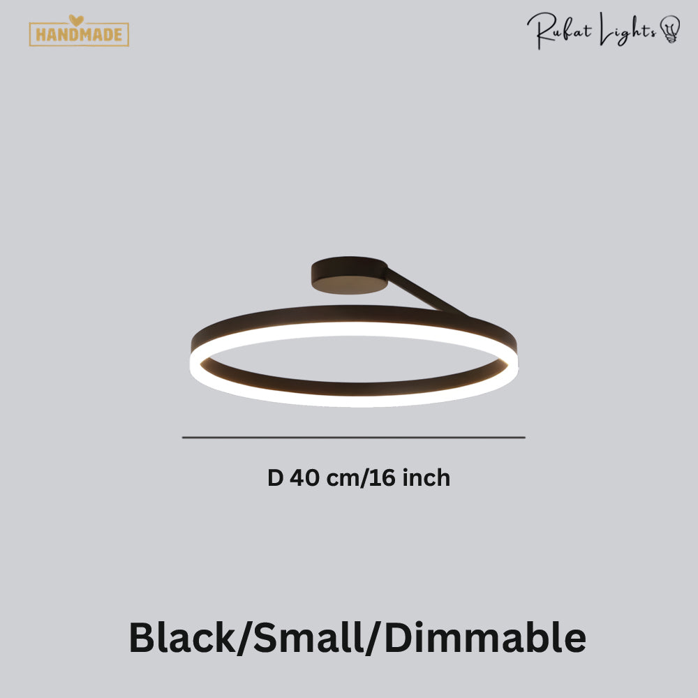 Nordic LED Designer Single Circle Chandelier