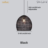 Japanese Serenity Bamboo Shade Pendant Lamp