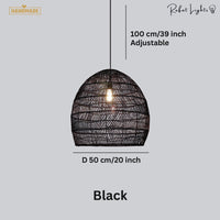 Japanese Serenity Bamboo Shade Pendant Lamp